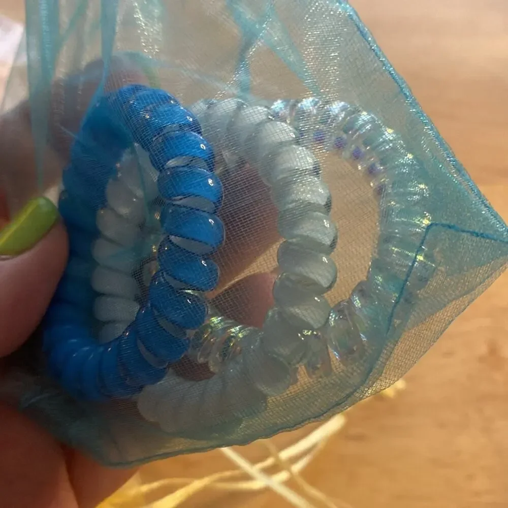 Colorful Spiral Hair Ties Set